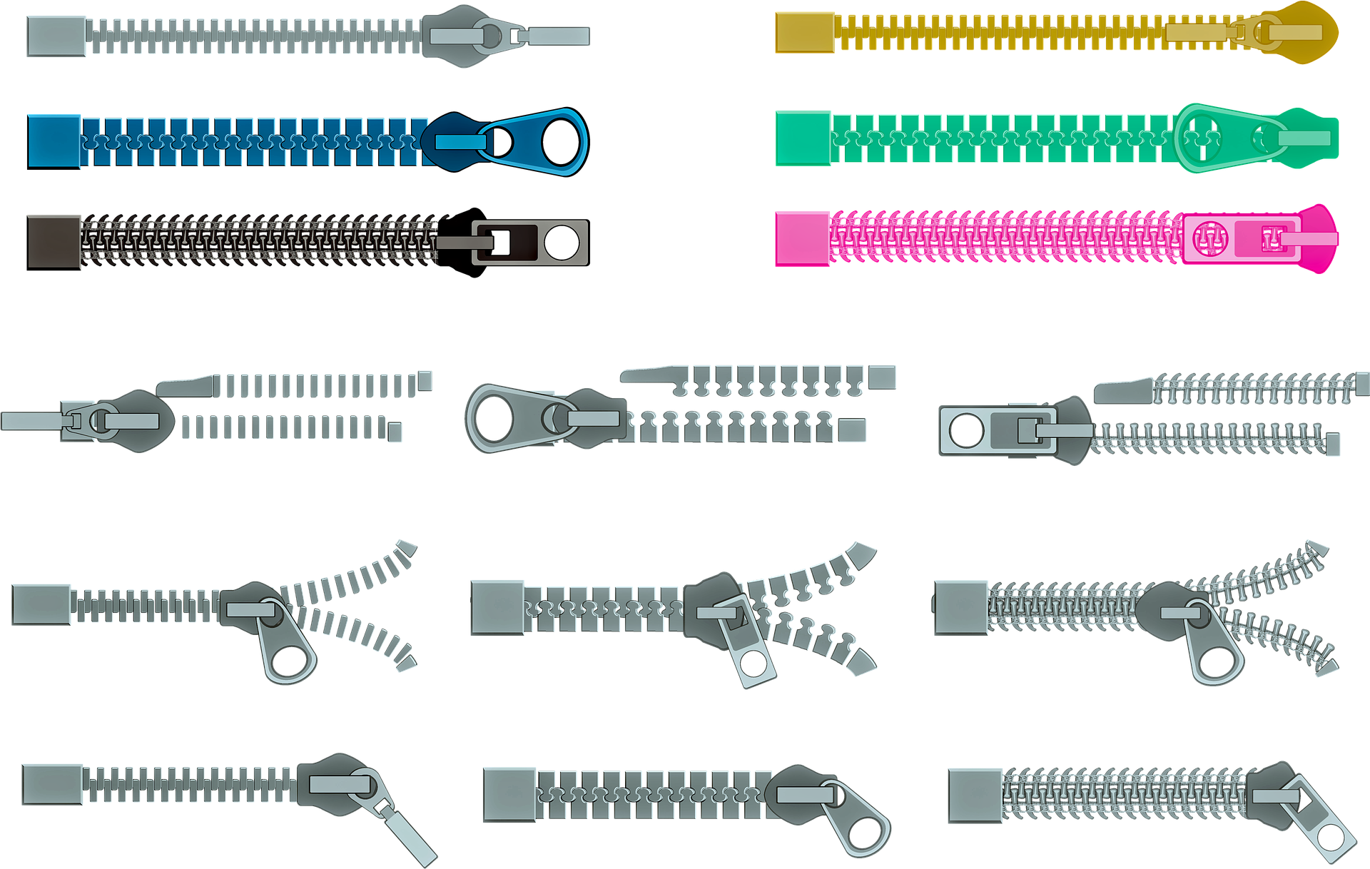 多品種なZIPPER